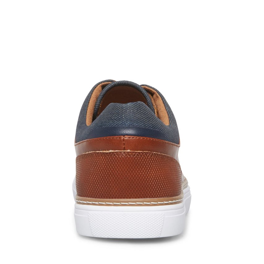 Zapatillas Steve Madden Gully Cuero Hombre Marrones | ES DTSE06